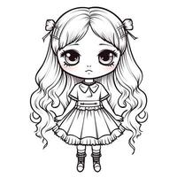 Kawaii Coloring Page photo