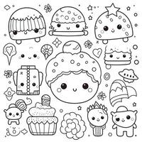 Kawaii Coloring Page photo