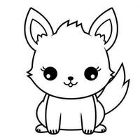 Kawaii Coloring Page photo