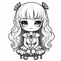 Kawaii Coloring Page photo