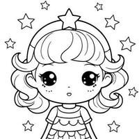 Kawaii Coloring Page photo