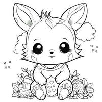 Kawaii Coloring Page photo