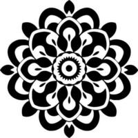 Mandala, Minimalist and Simple Silhouette - Vector illustration