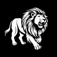 Lion - Minimalist and Flat Logo - Vector illustration