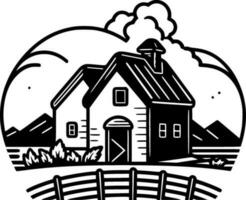 Farmhouse - High Quality Vector Logo - Vector illustration ideal for T-shirt graphic