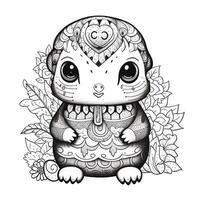 Kawaii Coloring Page photo