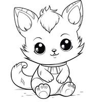 Kawaii Coloring Page photo