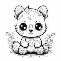 Kawaii Coloring Page photo