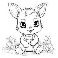 Kawaii Coloring Page photo