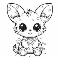 Kawaii Coloring Page photo