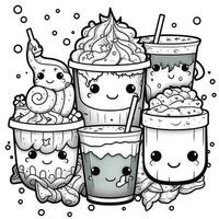 Kawaii Coloring Page photo