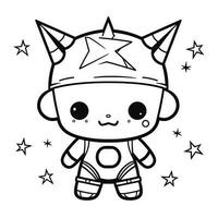 Kawaii Coloring Page photo