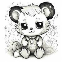 Kawaii Coloring Page photo