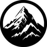 Mountains, Black and White Vector illustration