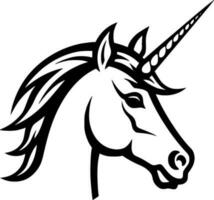 Unicorn, Minimalist and Simple Silhouette - Vector illustration