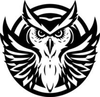 Owl - Minimalist and Flat Logo - Vector illustration