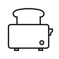 Sandwich bread and toaster icon. Vector. vector