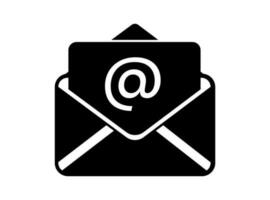 phone email fax icon on a white background. vector