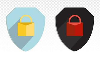 seguridad proteger o virus proteger bloquear icono para aplicaciones y sitios web vector