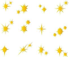 Gold star sparkling vector