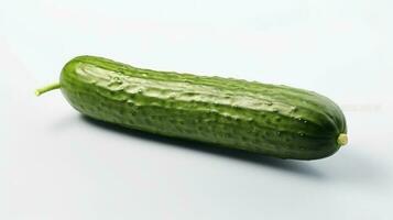 Photo of Cucumbers isolated on white background