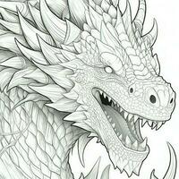 Dragon Coloring Pages For Adults photo