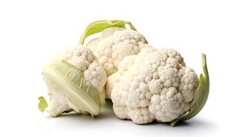 Photo of Cauliflower isolated on white background