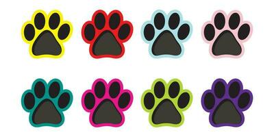 Dog or cat footprint icon on a white background vector