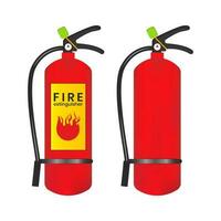 Fire extinguisher icon is isolated on a white background. Vector illustration element