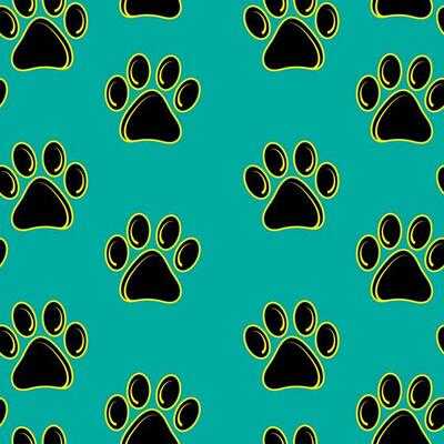 Dog or cat footprint pattern