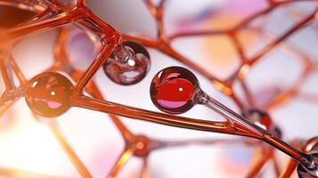 Medical studies of molecular structures. Science in the service of human. Technologies of the future in our life. molecule of medicine model, illustration photo
