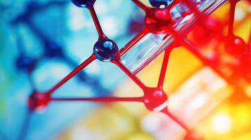 Medical studies of molecular structures. Science in the service of human. Technologies of the future in our life. molecule of medicine model, illustration photo