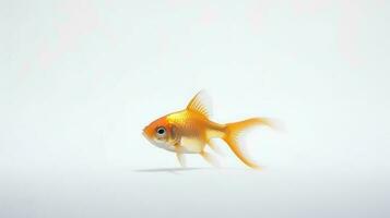 Photo of a tetra fish on white background. Generative AI