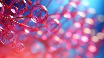 Medical studies of molecular structures. Science in the service of human. Technologies of the future in our life. molecule of medicine model, illustration photo