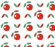 Vector background in scandinavian style geometric patterns red berries on a white background Vector EPS10