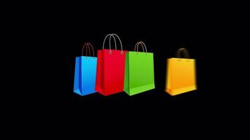 Incremento i saldi con accattivante shopping Borsa animazione video