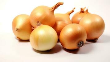 Photo of Onions isolated on white background
