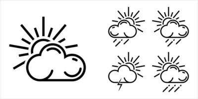 weather icon for the application or website vector