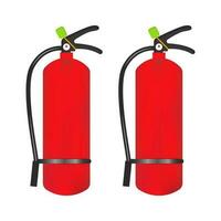 Fire extinguisher icon is isolated on a white background. Vector illustration element