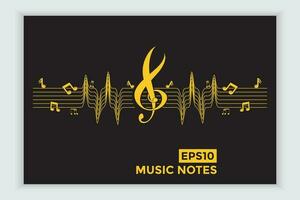 music scale or music note sign or symbol. musical scale icons element vector for banner material, background.