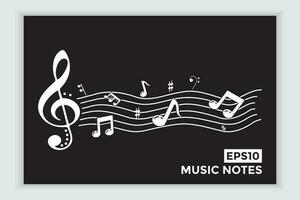 music scale or music note sign or symbol. musical scale icons element vector for banner material, background.