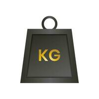 peso kg icono lata ser usado para aplicaciones o sitios web vector