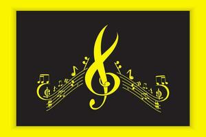 music scale or music note sign or symbol. musical scale icons element vector for banner material, background.