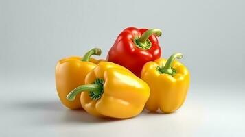 Photo of Peppers isolated on white background