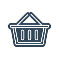 Shopping basket icon vector