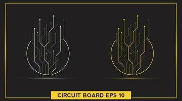 circuit board technology background. future electronics tech concept. movement. vector illustration element