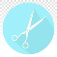 Hair scissor vector flat icon for apps or websites.