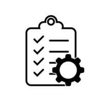 clipboard checklist icon for documents with check marks vector