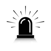 Alarm siren icon for application or website vector