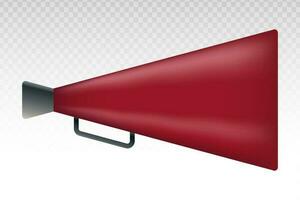 Red retro old megaphone flat icons for apps and websites vector